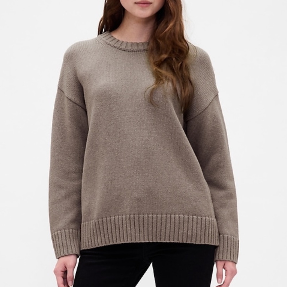 GAP Taupe 100% Cotton Oversized Sweater NWT